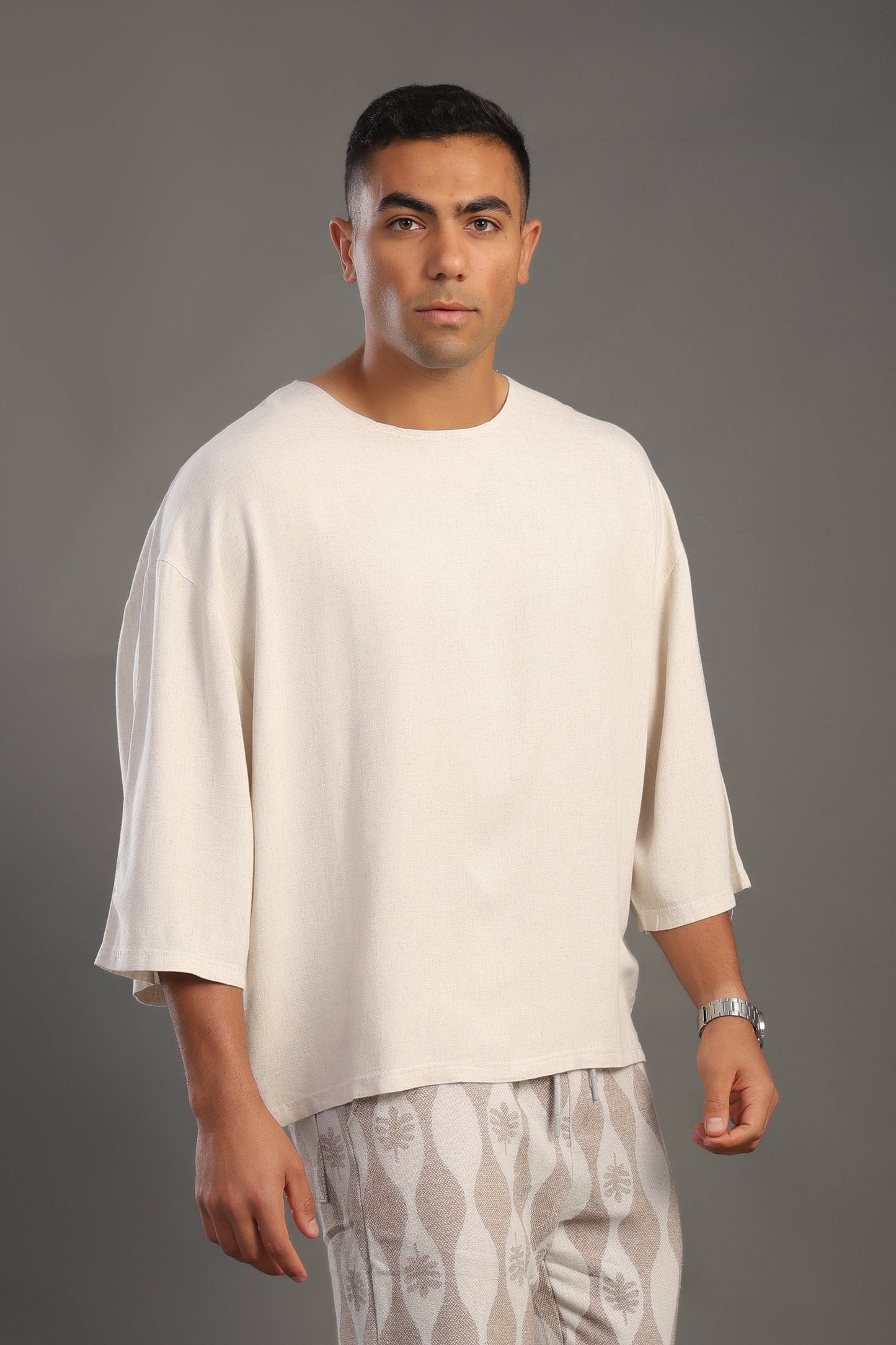 Men's Sand Beige Oversize T-shirt