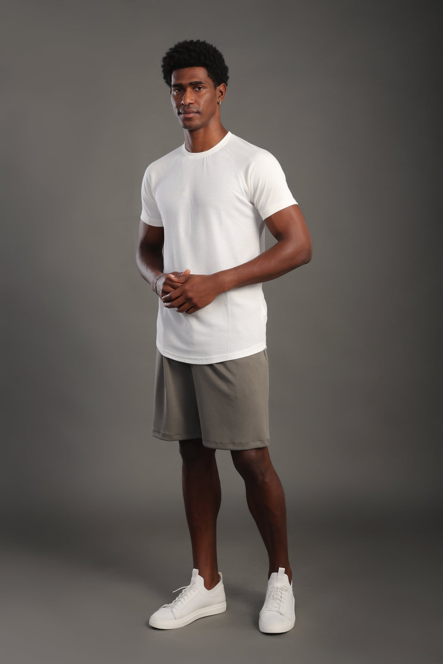 Men's White Round Neck T-shirt