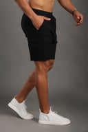 Men's Black Stripes Shorts