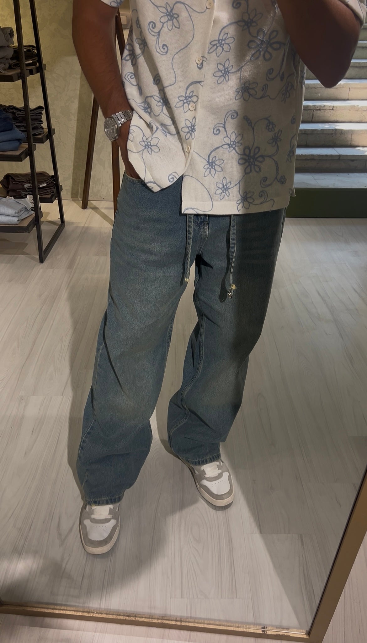 Men's Relax Baggy Denim Trousers