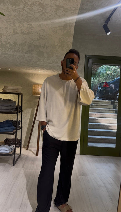 Men's Black Regular Fit Trousers