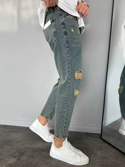 Men's Comfy Boyfriend Cut Denim Trousers