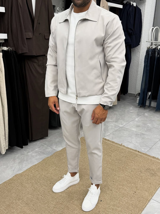 Men's Light Taupe Trousers