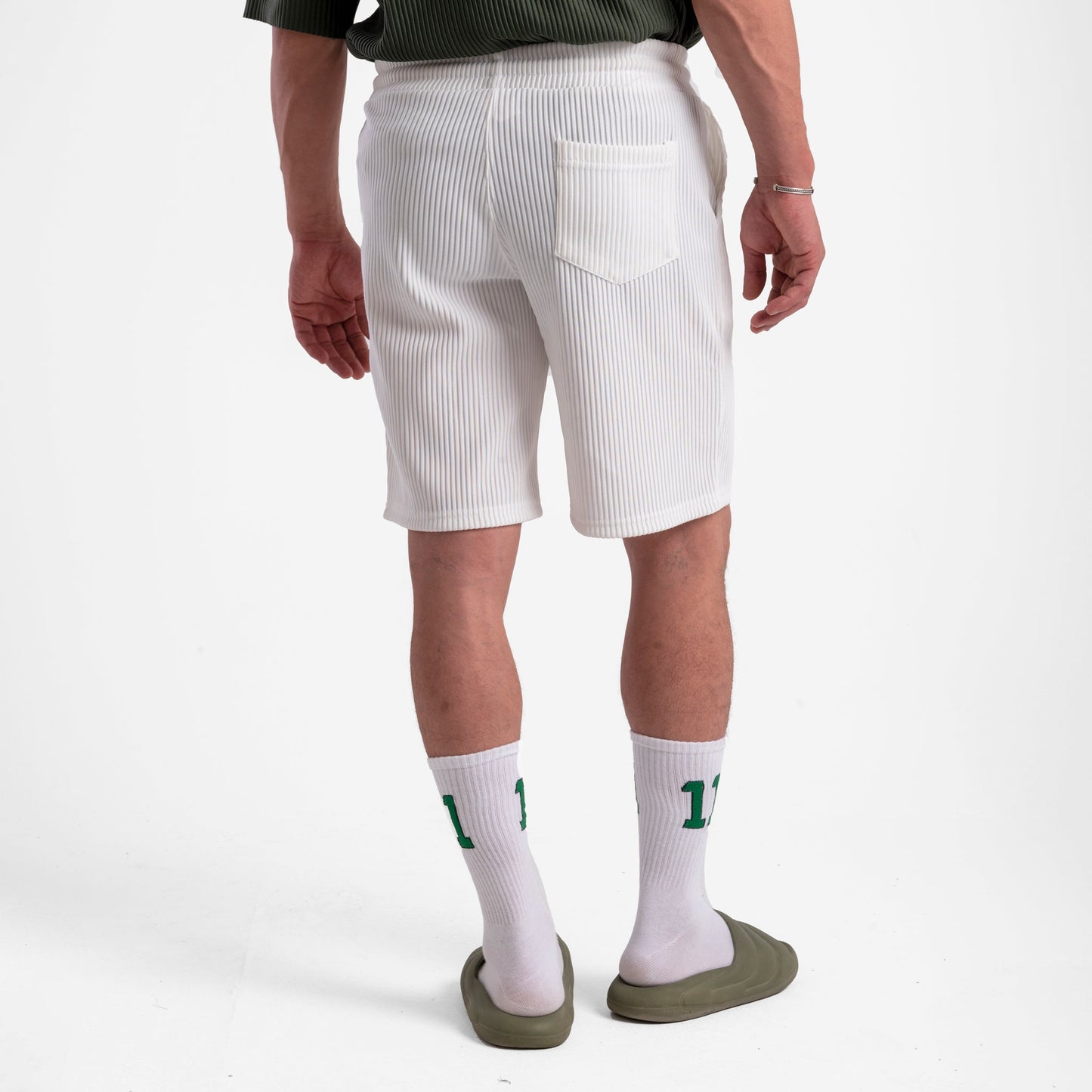 Men's White Workout Shorts