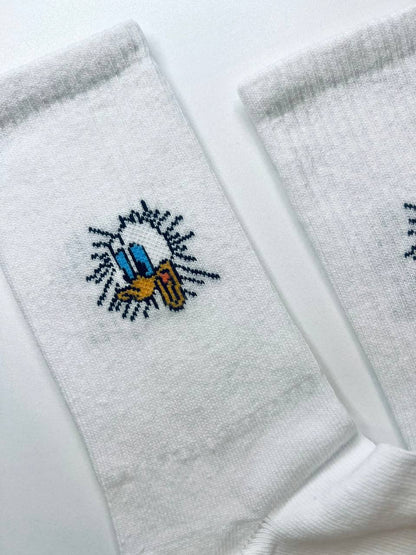 Batoot Print Crew Socks