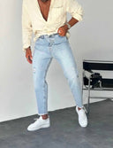 Men's Comfy Boyfriend Cut Denim Trousers
