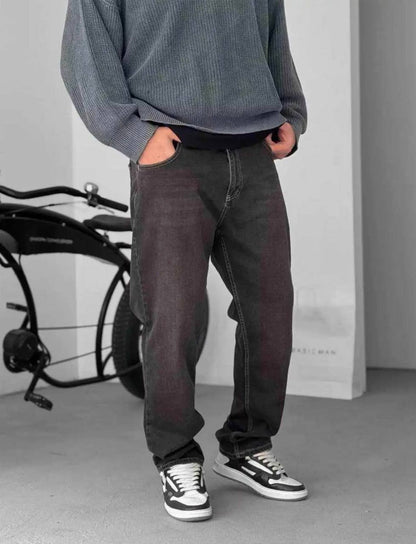 Men's Straight Comfy Denim Trousers