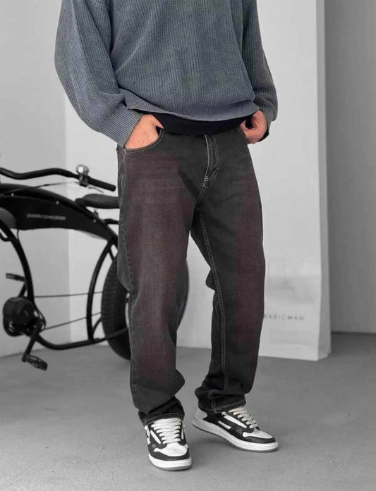 Men's Straight Comfy Denim Trousers