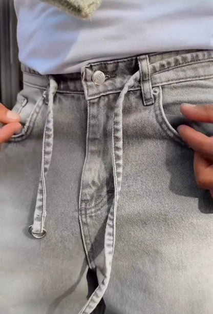 Men's Relax Baggy Gray Trousers